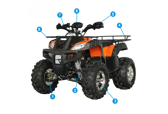 Cheap chinese 150cc atv 4x4 atv for sale