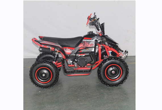 Four wheel motorcycle side by side kids gas powered utv 50cc