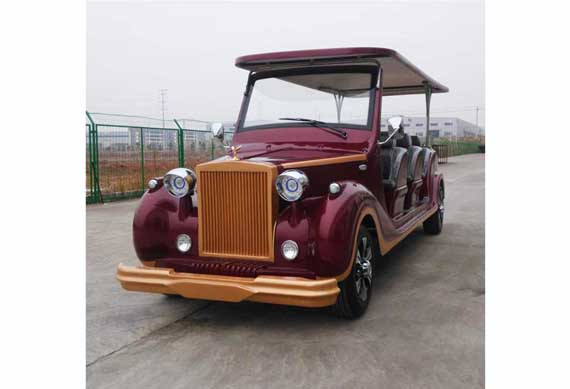 CE approved 12 seats electric vintage car