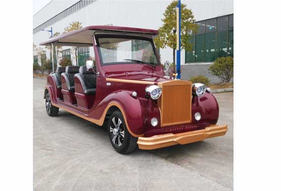 CE approved 12 seats electric vintage car