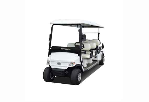 48V 6 Person Seats Electric Sightseeing Golf Cart Battery Powered Golf Cart