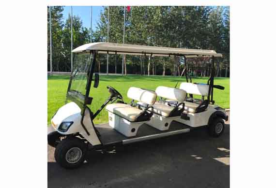 48V 6 Person Seats Electric Sightseeing Golf Cart Battery Powered Golf Cart