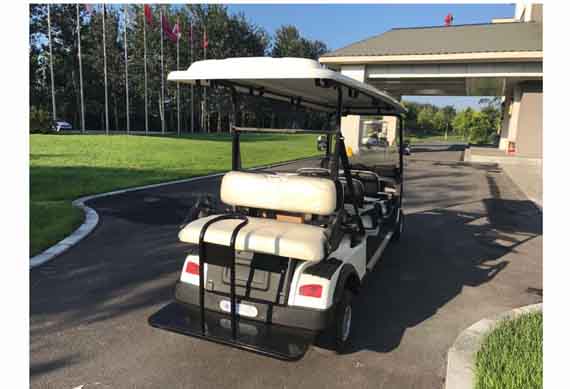 48V 6 Person Seats Electric Sightseeing Golf Cart Battery Powered Golf Cart