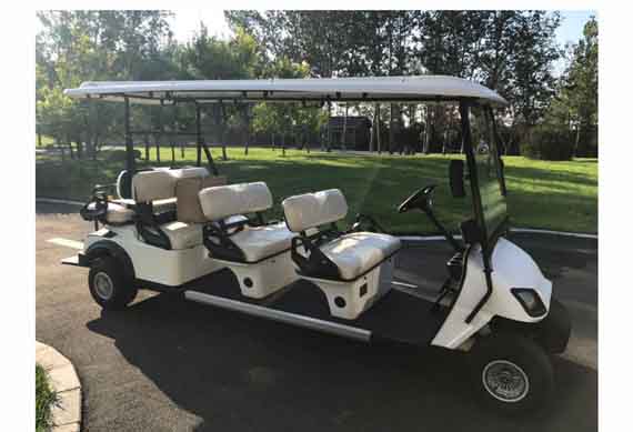 48V 6 Person Seats Electric Sightseeing Golf Cart Battery Powered Golf Cart