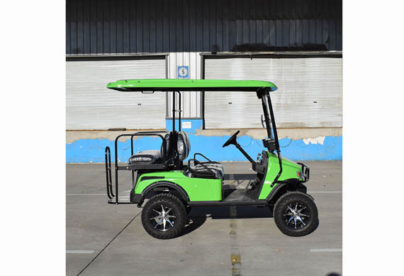 Non-marking tire electric golf cart supports customization