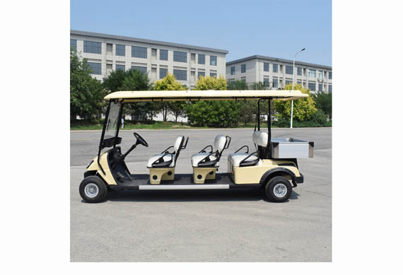 6 Seat Electric Hotel Golf Cart With Cargo Box