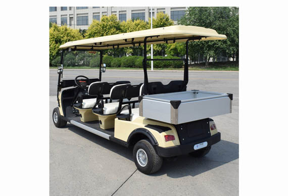 6 Seat Electric Hotel Golf Cart With Cargo Box