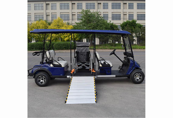 Electric wheelchair accessible utility golf car