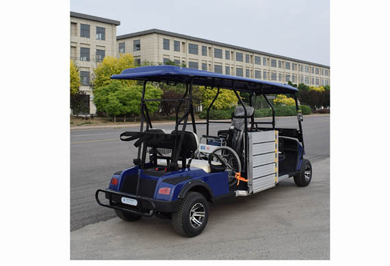 Electric wheelchair accessible utility golf car