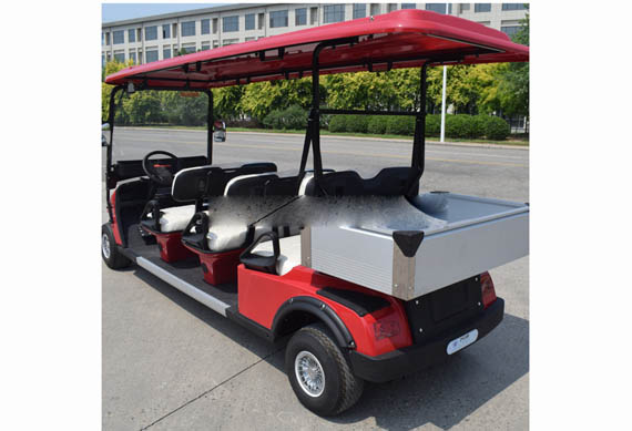 6 person battery golf cart with cargo box Aluminum material, never rust