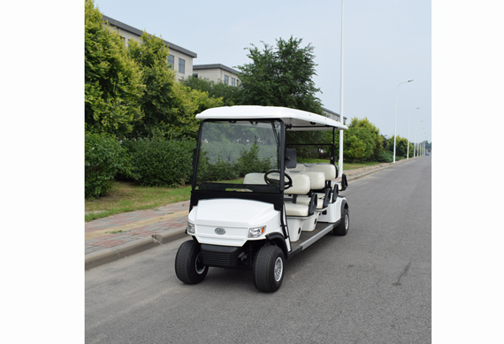 open body type 8 seats curtis controller golf cart with radio for course