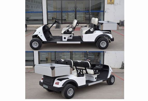 Electric golf cart without a roof