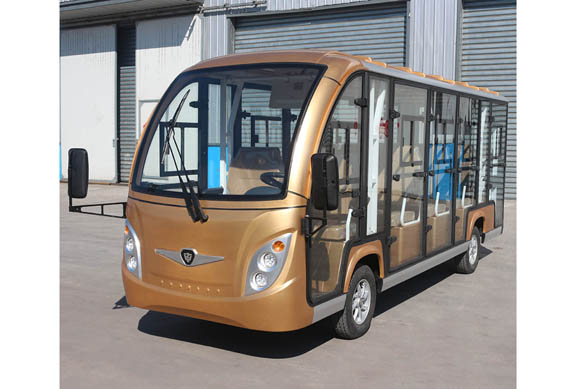 14 passenger electric enclosed shuttle bus