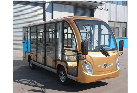 14 passenger electric enclosed shuttle bus