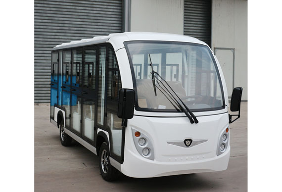 14 passenger electric enclosed shuttle bus