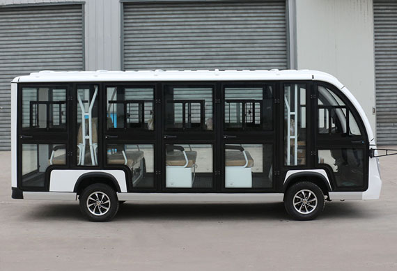 14 passenger electric enclosed shuttle bus