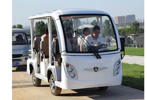 High Quality 8 12 14 Seats off Road Utility Tourist Shuttle Sightseeing Electric Car with Heater and Air Conditioning