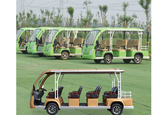 High Quality 8 12 14 Seats off Road Utility Tourist Shuttle Sightseeing Electric Car with Heater and Air Conditioning