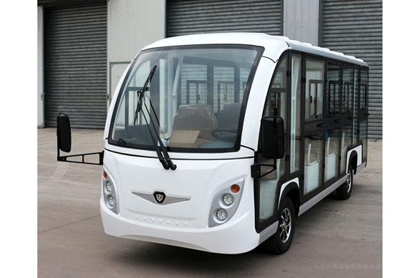 Custom 14 passenger shuttle bus electric bus with heater and air conditioning