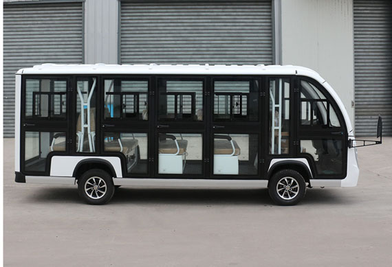 Custom 14 passenger shuttle bus electric bus with heater and air conditioning