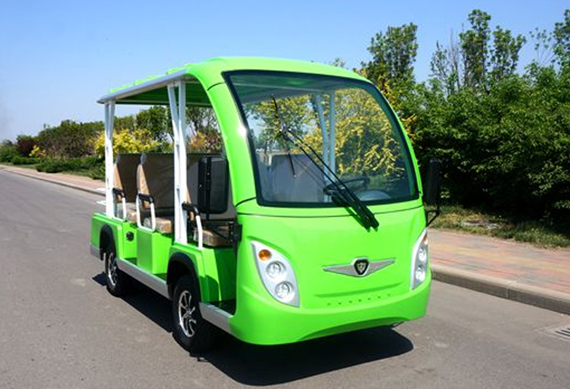 Plastic Electric Enclosed Sightseeing Car for Tourist