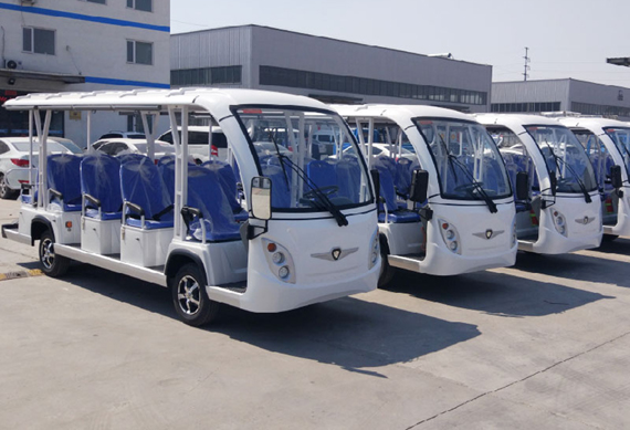 Electric sightseeing car shuttle bus with CE certificate