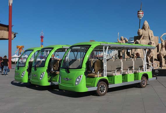 New cheap 14 person low speed electric car for tourist