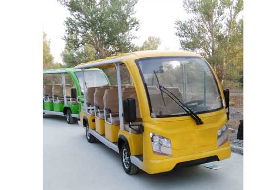 New cheap 14 person low speed electric car for tourist