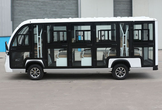 14 passenger enclosed electric shuttle bus