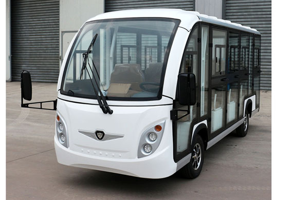 14 passenger enclosed electric shuttle bus