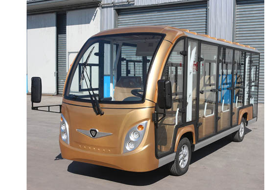 14 passenger enclosed electric shuttle bus