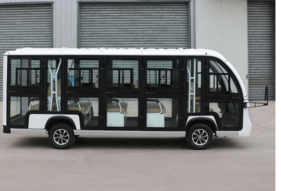 14 passenger enclosed electric shuttle bus