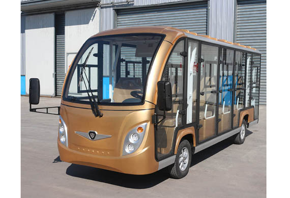 14 passenger enclosed electric shuttle bus