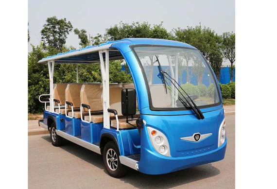 Four wheel open top sightseeing bus