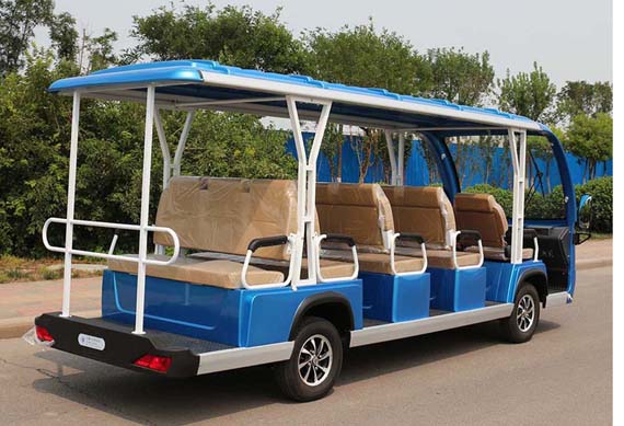 Four wheel open top sightseeing bus