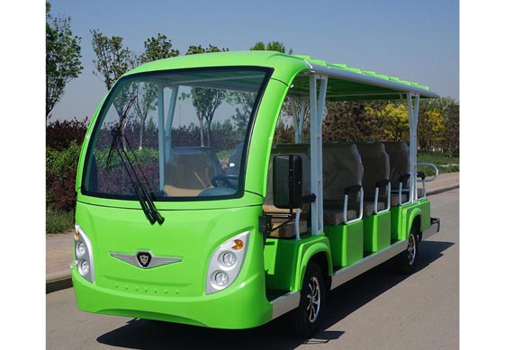 Four wheel open top sightseeing bus