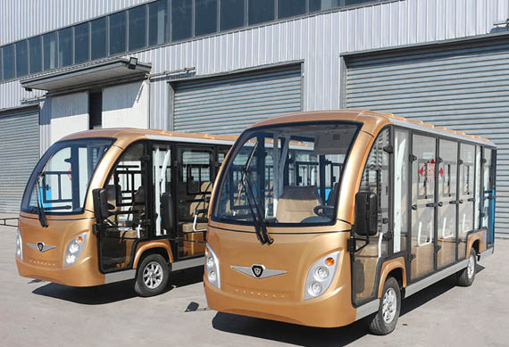 14 seats Electric closed sightseeing-cart from China supplier