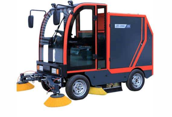 Electric road sweeper street machine for park and outdoor area