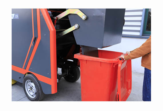 Electric road sweeper street machine for park and outdoor area