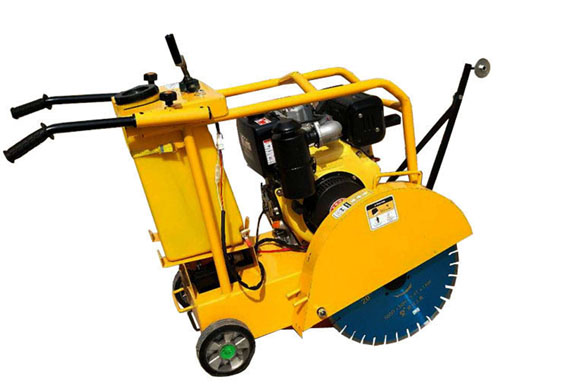 diesel engine cut concrete road cutting machine