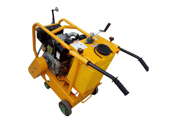 diesel engine cut concrete road cutting machine