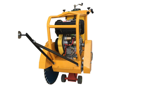 diesel engine cut concrete road cutting machine