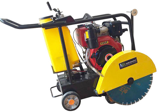 asphalt and concrete saw cutting machine