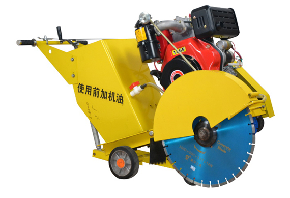 Gasoline/diesel concrete cut saw machine for cutting concrete floor