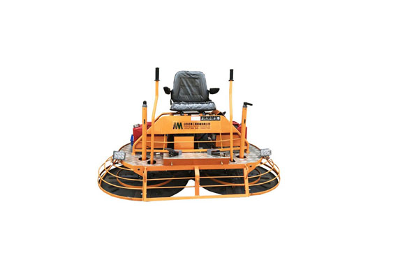 multiquip ride on gasoline double power trowel plate concrete finishing machine