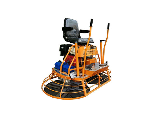 multiquip ride on gasoline double power trowel plate concrete finishing machine