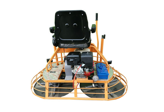 multiquip ride on gasoline double power trowel plate concrete finishing machine