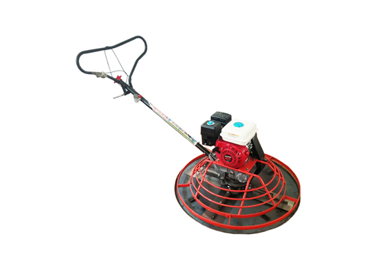 Concrete mini power trowel hand ground