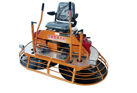 mini concrete road ride on power trowel machine