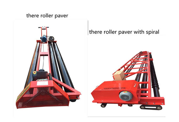 concrete road paver laying machine